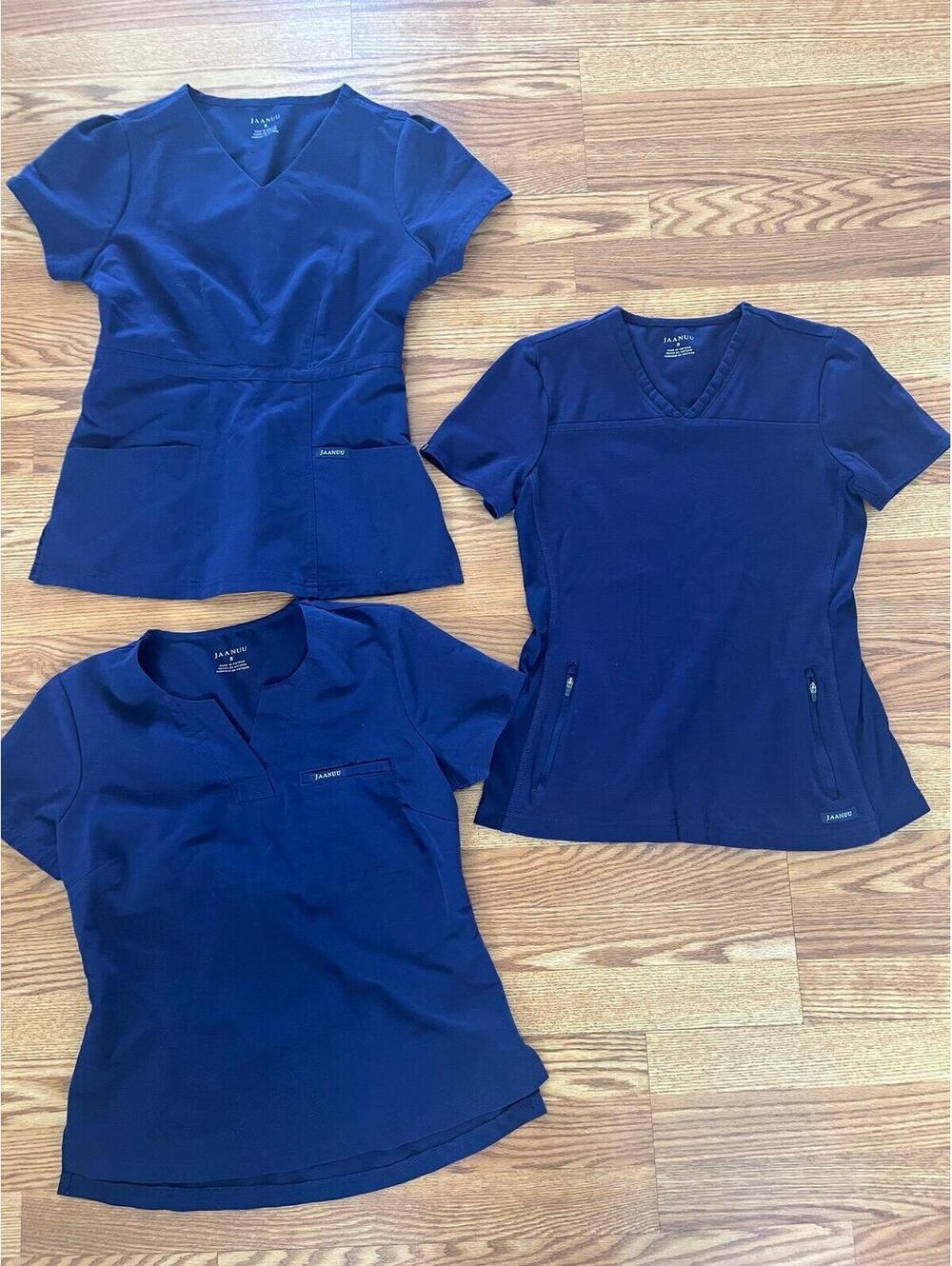 Women’s Small Jaanuu Navy medical scrub tops